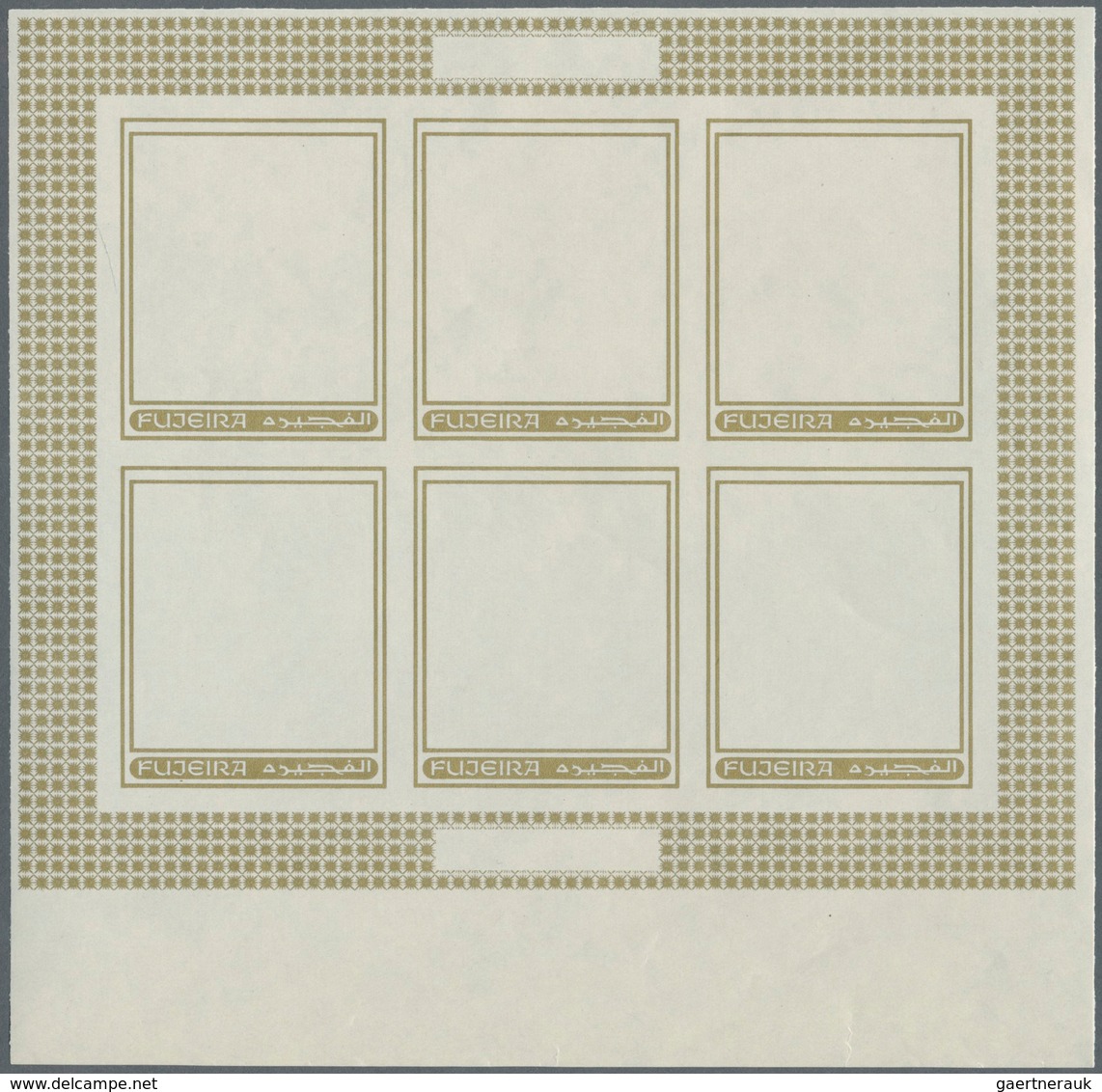 Thematik: Religion / Religion: 1970, Fujeira. Progressive Proof (7 Phases) In Miniature Sheets Of 6 - Sonstige & Ohne Zuordnung