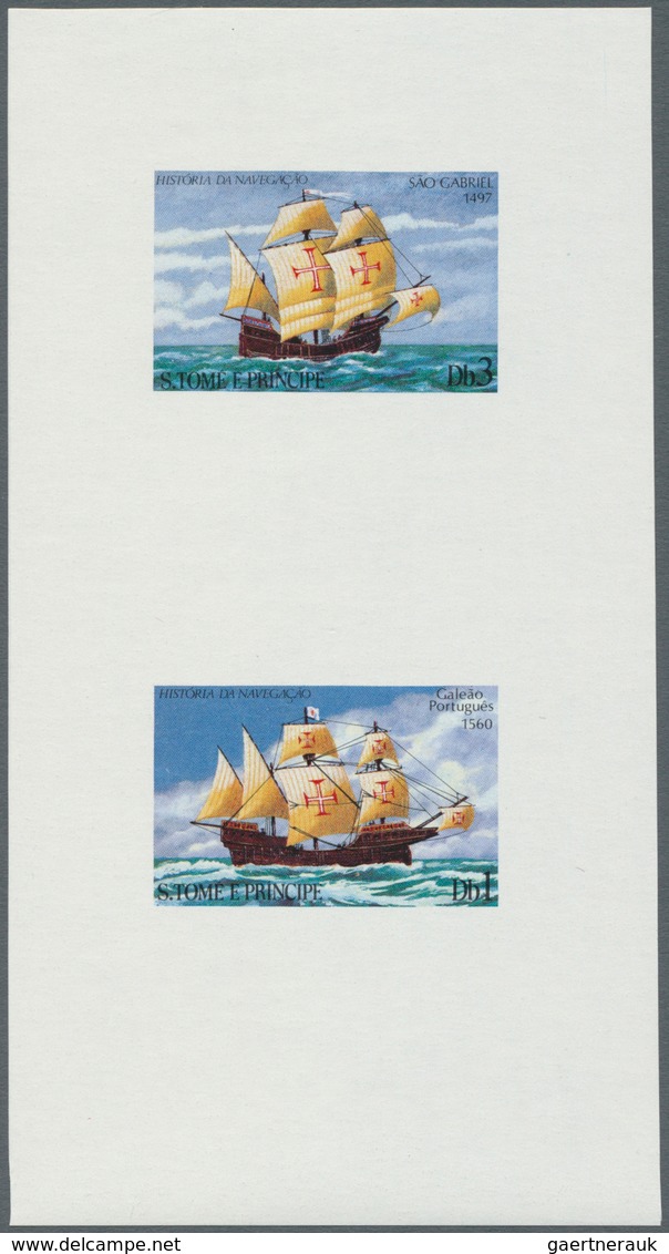 Thematik: Schiffe-Segelschiffe / Ships-sailing Ships: 1979, SAO TOME E PRINCIPE: Sailing Ships Set O - Bateaux