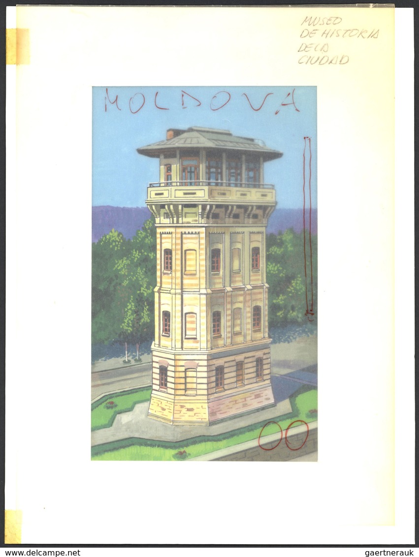 Thematik: Sehenswürdigkeiten / sights: 1994, MOLDOVA: prepared but NOT ISSUED definitives set 'Views