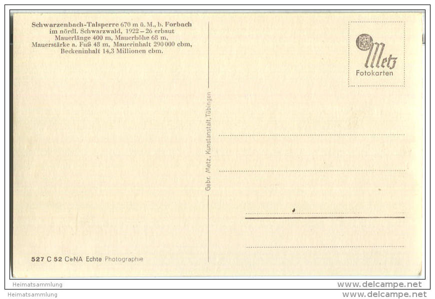 Schwarzenbach-Talsperre - Forbach