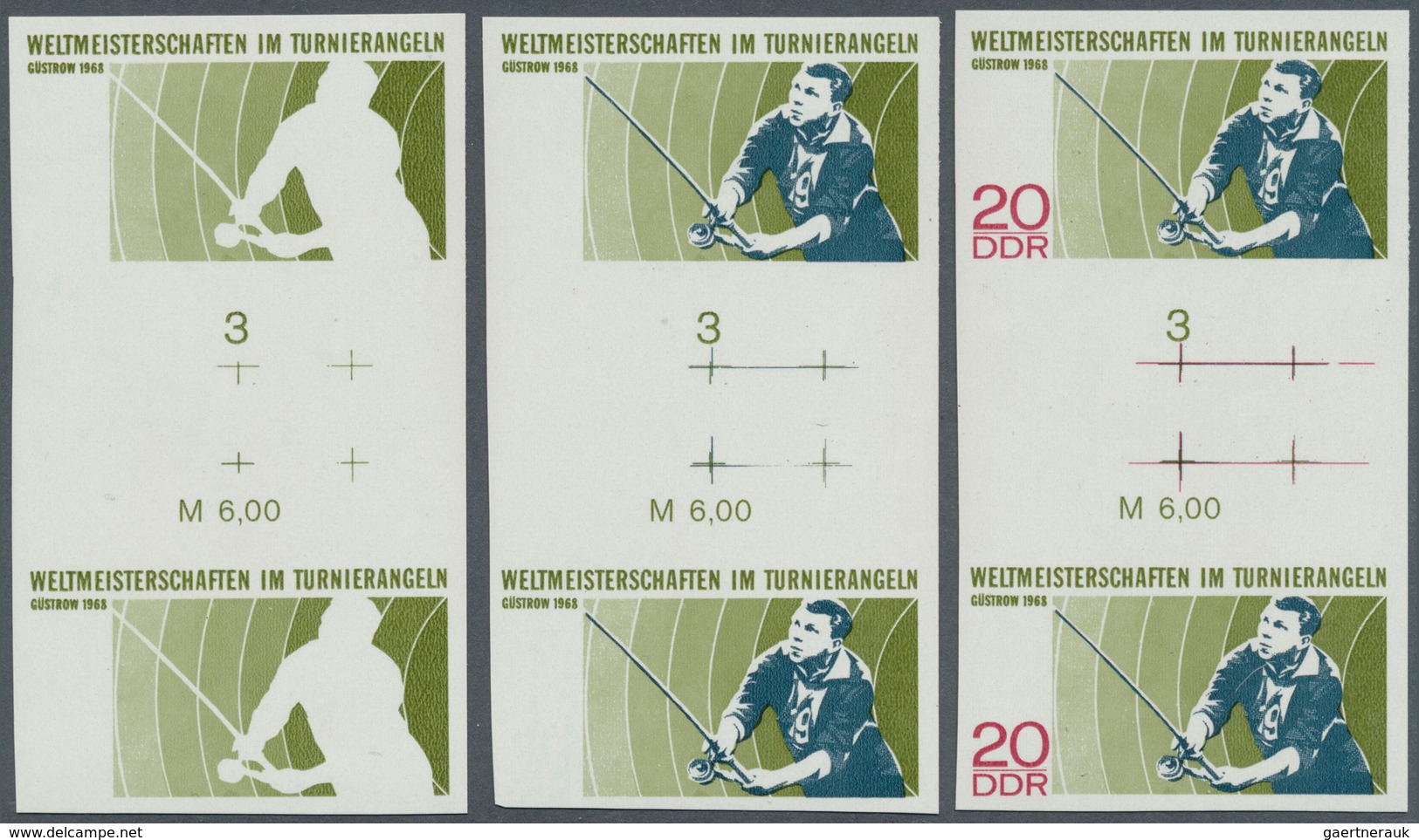 Thematik: Sport / Sport: 1968, DDR: Weltmeisterschaften Im Turnierangeln In Güstrow 20 Pf. 'Angler' - Autres & Non Classés