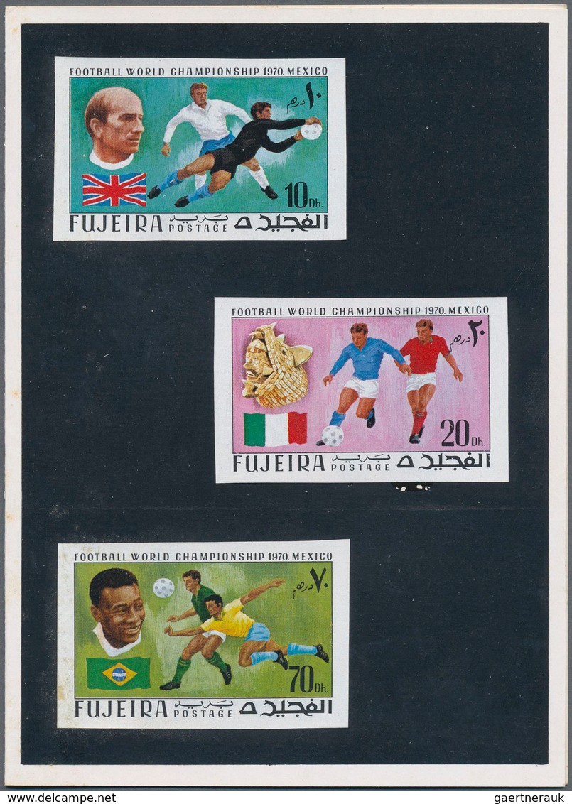 Thematik: Sport-Fußball / Sport-soccer, Football: 1970, Fudschaira / Fujeria, Football World Champio - Autres & Non Classés