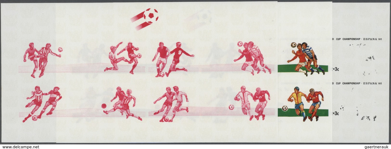 Thematik: Sport-Fußball / Sport-soccer, Football: 1981, SOCCER WORLD CUP SPAIN '82, Playing Scenes - - Other & Unclassified