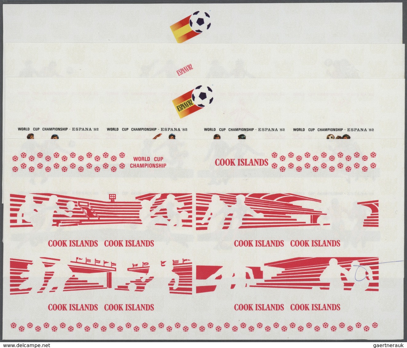 Thematik: Sport-Fußball / Sport-soccer, Football: 1981, SOCCER WORLD CUP SPAIN '82, Playing Scenes - - Other & Unclassified