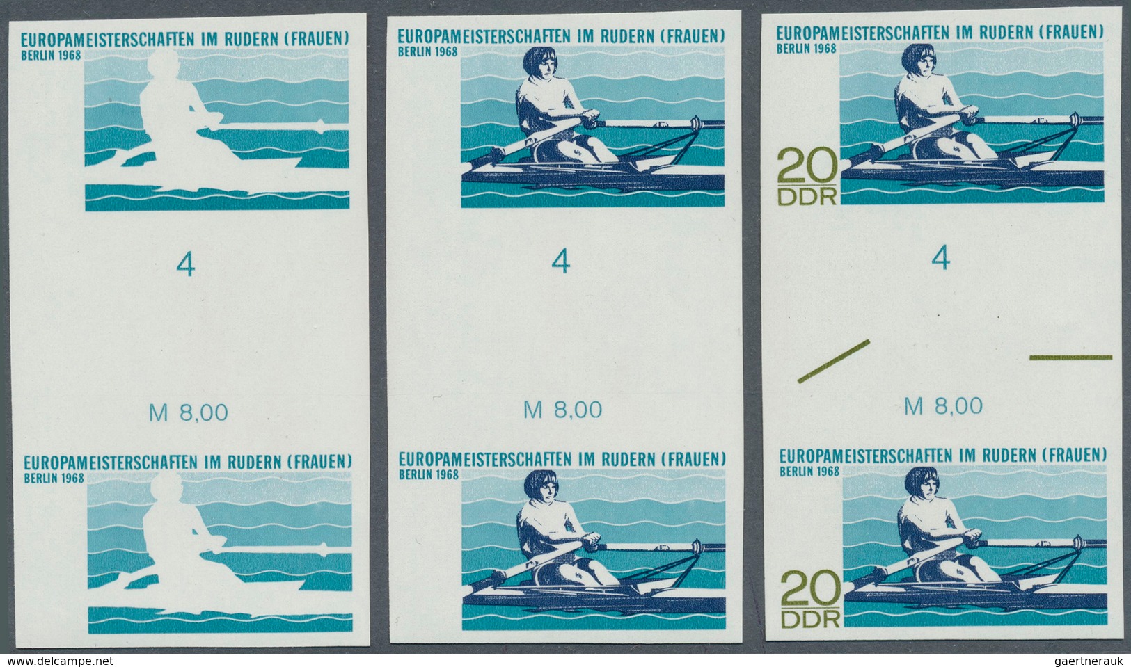 Thematik: Sport-Wassersport / Sport-water Sports: 1968, DDR: Ruder-Europameisterschaften Der Frauen - Autres & Non Classés