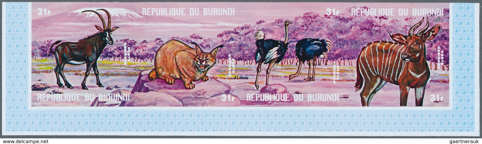 Thematik: Tiere- Exotische Tiere / Animals-exotic Animals: 1971, African Animals - 6 Items; Burundi, - Autres & Non Classés
