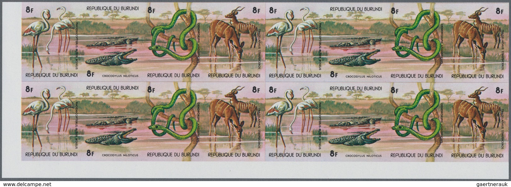 Thematik: Tiere, Fauna / Animals, Fauna: 1977, BURUNDI: African Animals (antelope, Elephant, Zebra, - Autres & Non Classés