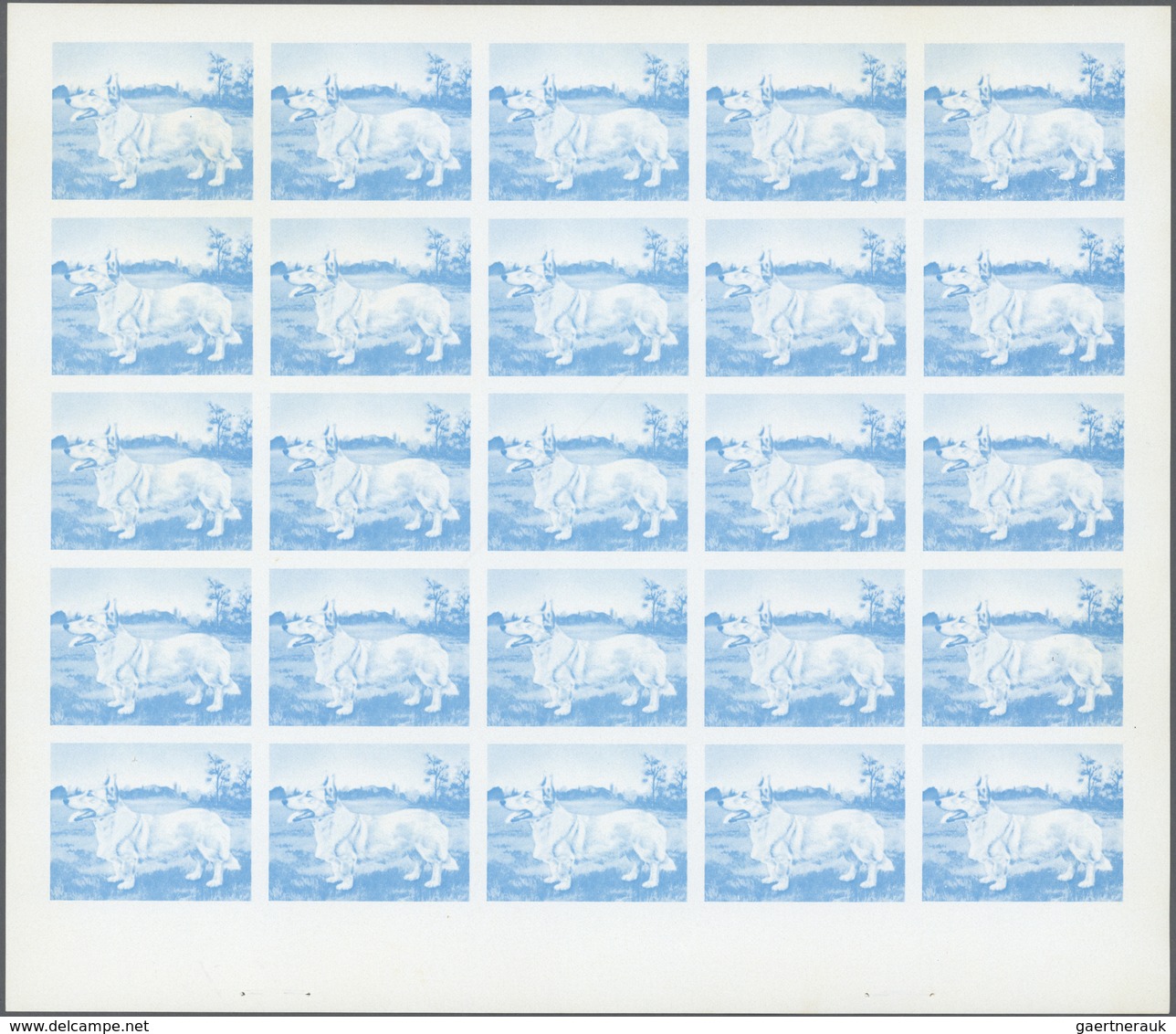 Thematik: Tiere-Hunde / Animals-dogs: 1972. Sharjah. Progressive Proof (6 Phases) In Complete Sheets - Chiens