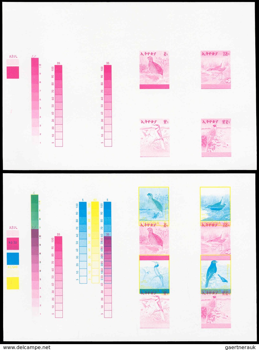 Thematik: Tiere-Vögel / Animals-birds: 1985, Ethiopia: BIRDS - 7 Items; Collective, Progressive Sing - Autres & Non Classés