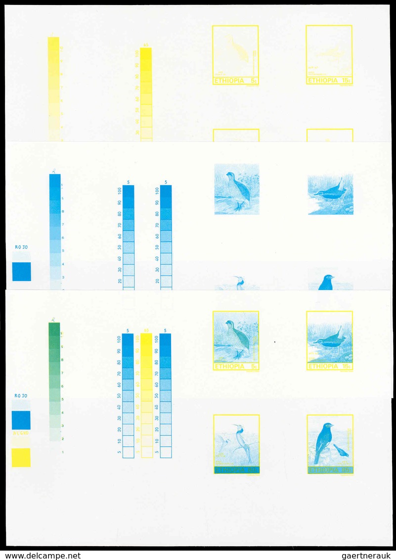 Thematik: Tiere-Vögel / Animals-birds: 1985, Ethiopia: BIRDS - 7 Items; Collective, Progressive Sing - Autres & Non Classés