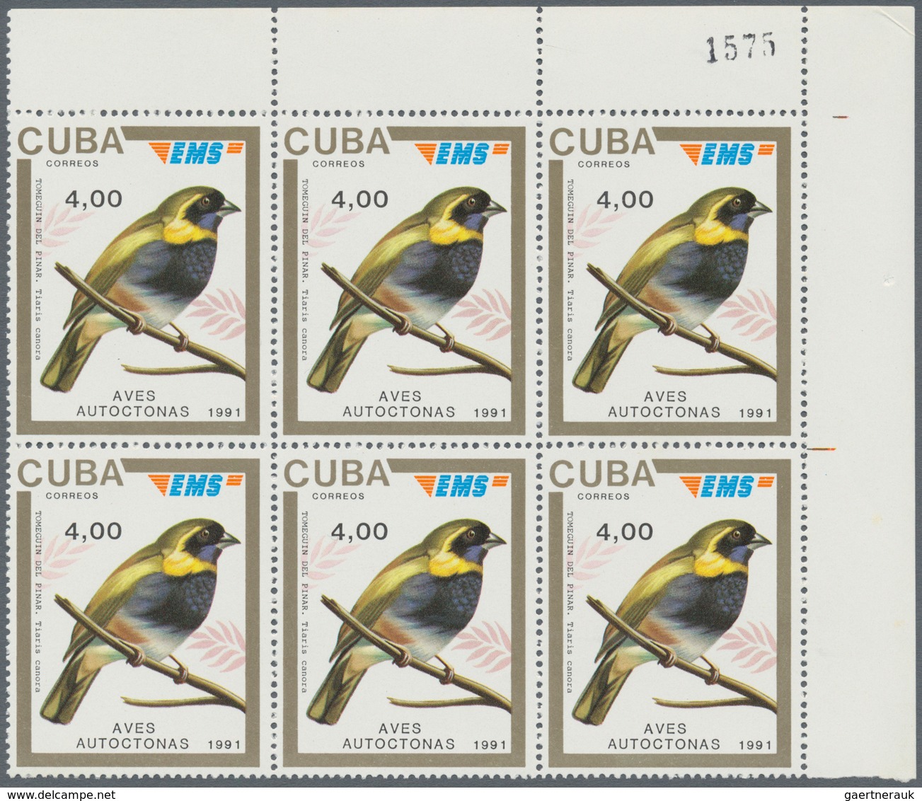 Thematik: Tiere-Vögel / Animals-birds: 1991, CUBA: Complete EMS Stamp Set Of Seven 0.45p. To 16.45p. - Sonstige & Ohne Zuordnung