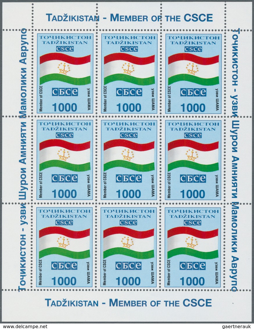 Thematik: UPU / United Postal Union: 1995, TAJIKISTAN: Member In Different Organisations Incl. UPU, - U.P.U.