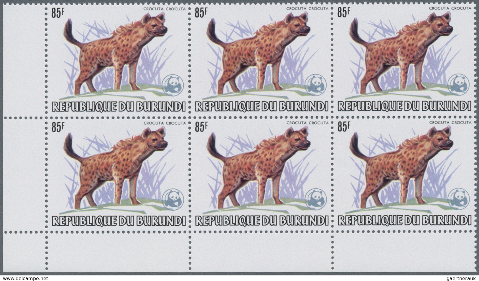 Thematik: WWF: 1983, BURUNDI: African Wildlife Complete Set Of 13 From 2fr. To 85fr. (Lion, Giraffe, - Autres & Non Classés