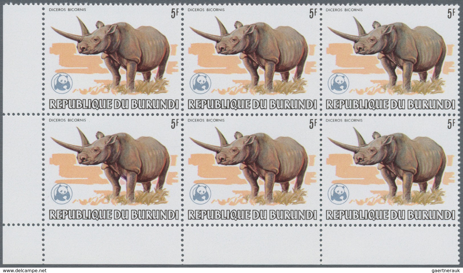 Thematik: WWF: 1983, BURUNDI: African Wildlife Complete Set Of 13 From 2fr. To 85fr. (Lion, Giraffe, - Sonstige & Ohne Zuordnung