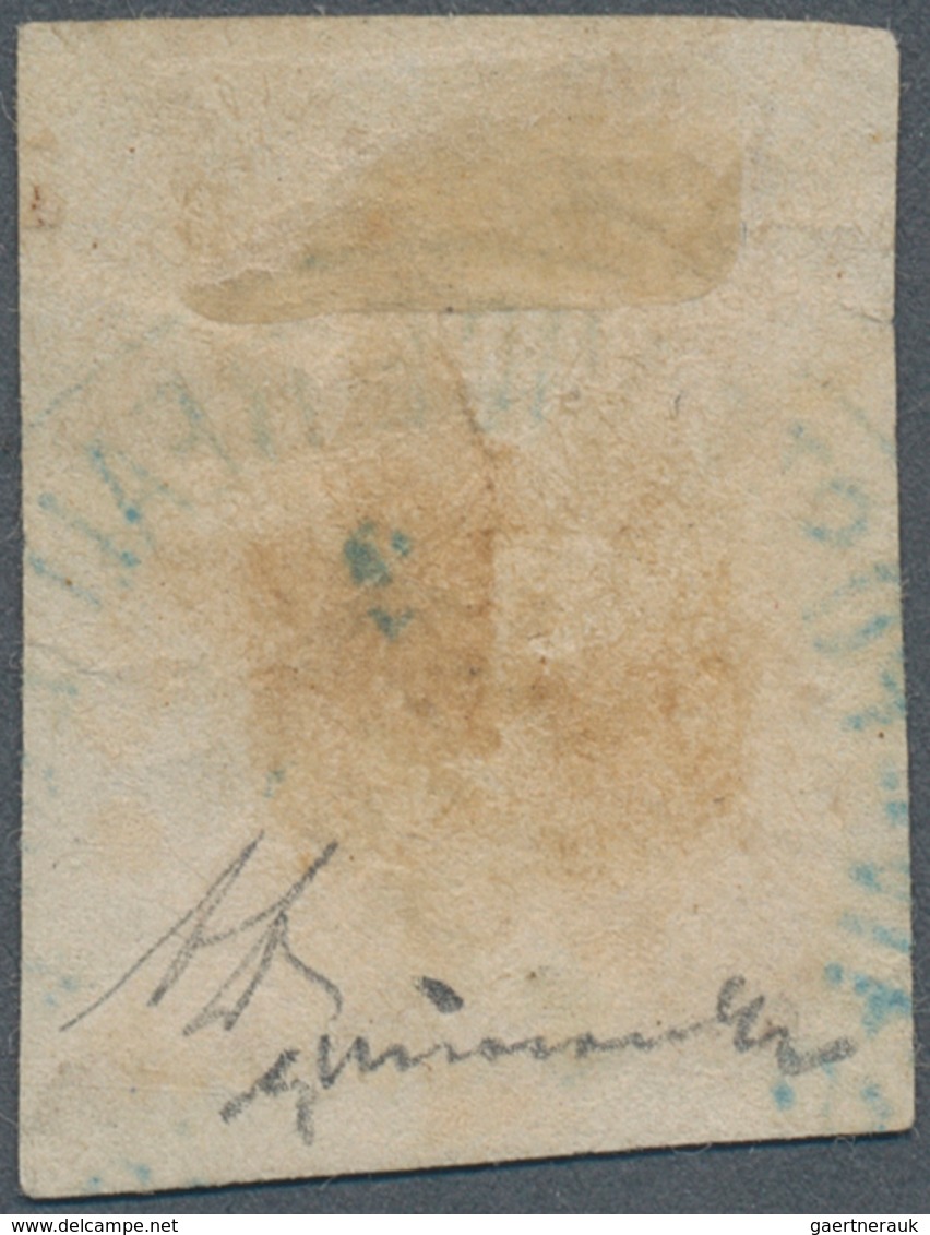 Ägypten: 1866 First Issue 2pi. Yellow-orange Used BISECTED At Alexandria, Tied By "POSTE VICE REALI. - Sonstige & Ohne Zuordnung