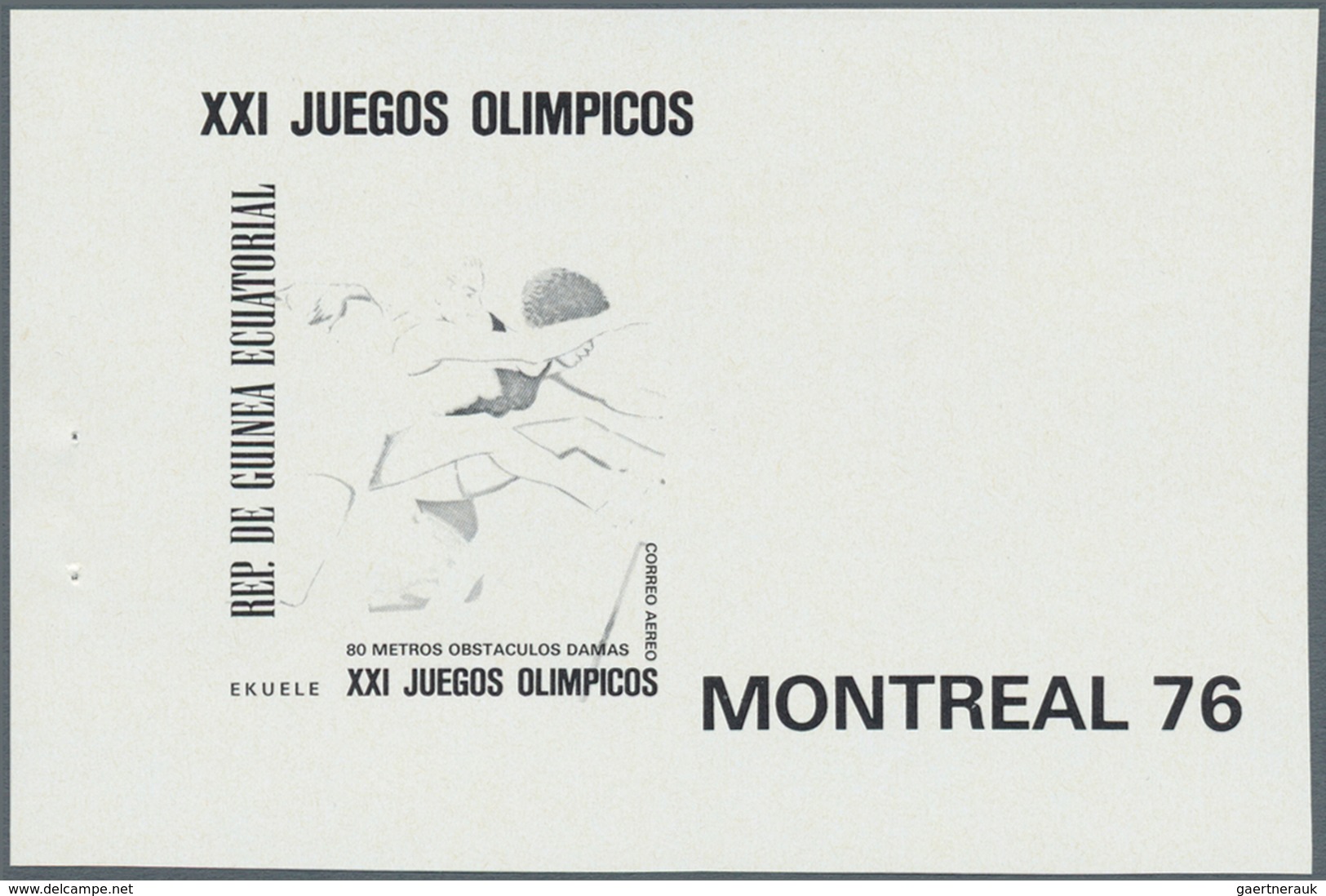 Äquatorialguinea: 1976, Olympische Sommerspiele In Montreal Als Blockausgabe In 6 Verschiedenen Druc - Equatorial Guinea