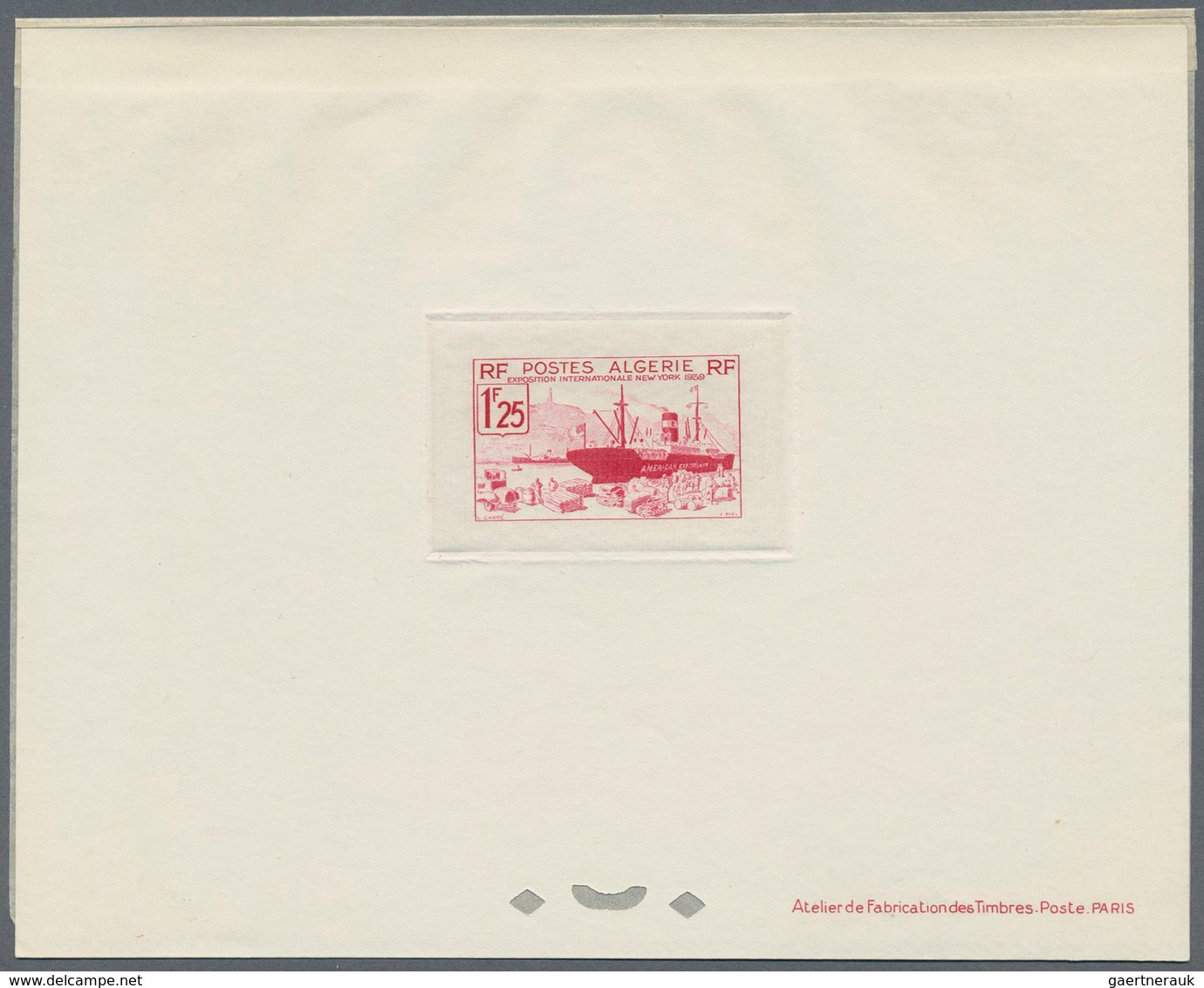 Algerien: 1939, World Exposition New York With American Freighter 'Extavia' In The Harbour Of Algier - Lettres & Documents
