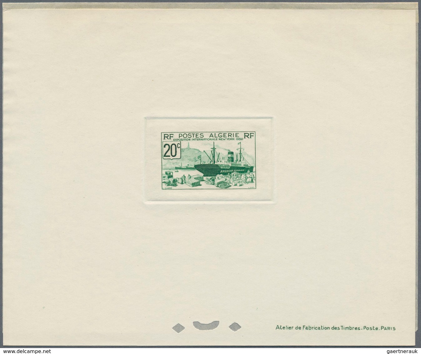 Algerien: 1939, World Exposition New York With American Freighter 'Extavia' In The Harbour Of Algier - Lettres & Documents