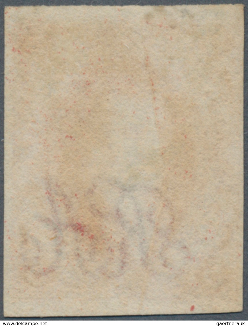 Argentinien: 1864 Rivadavia 5c. Rose-red, 1st Printing, Used And Cancelled By Part Ogival (gothic) H - Autres & Non Classés