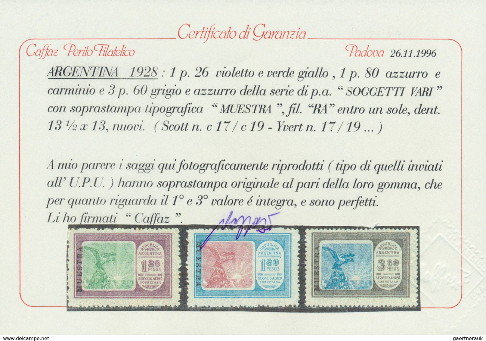 Argentinien: 1928, Airmail Issue 'Servicio Aereo Sobretasa' Complete Set Of 19 Values With Black Opt - Autres & Non Classés