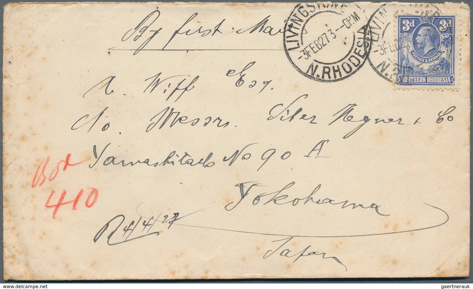 Queensland: 1926/27: Three Covers From A German Visiting Different Countries, All Sent To E. Wipf In - Lettres & Documents