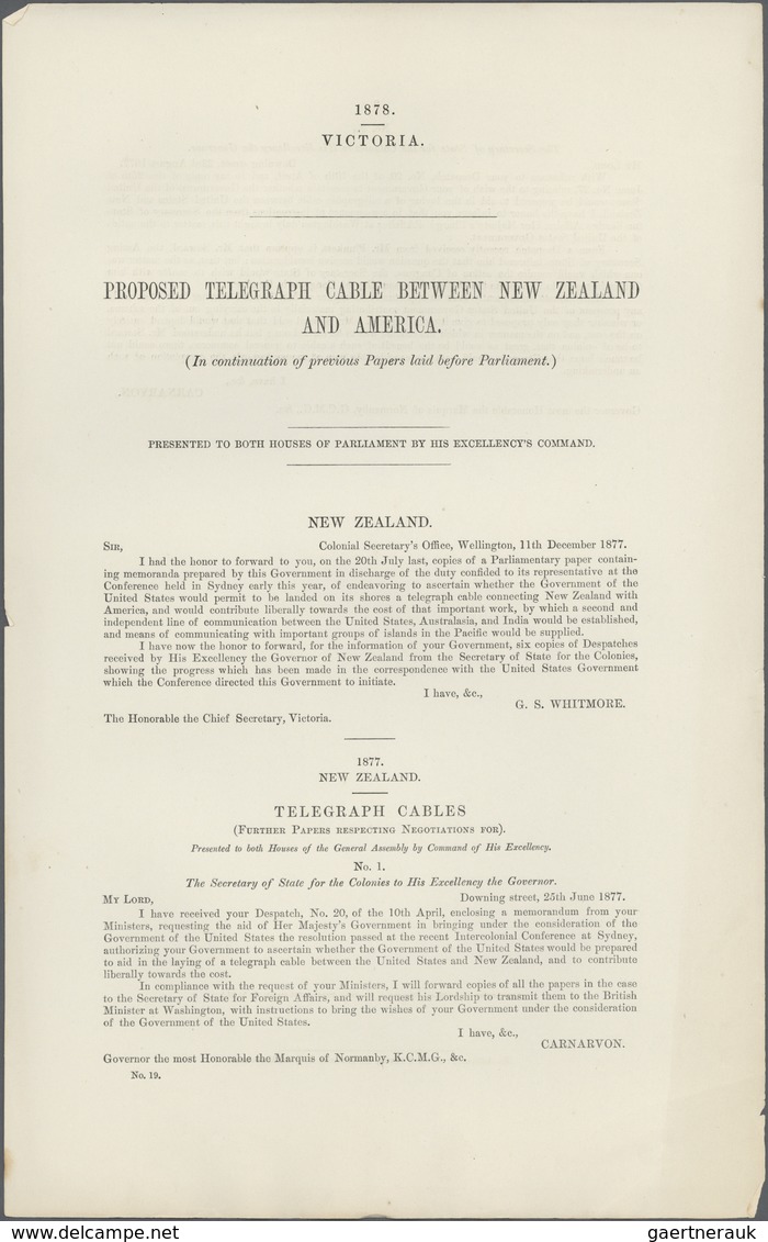 Australien - Besonderheiten: 1878, Report Of The Proceedings Of The Conference Respecting The Duplic - Sonstige & Ohne Zuordnung