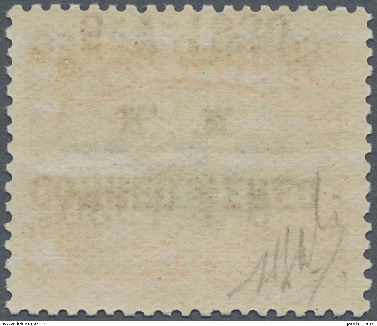 Bolivien: 1930, Zeppelin 50 C. With Double Overprint (one Inverted) In Brown, Unused, Slight Oxidize - Bolivie