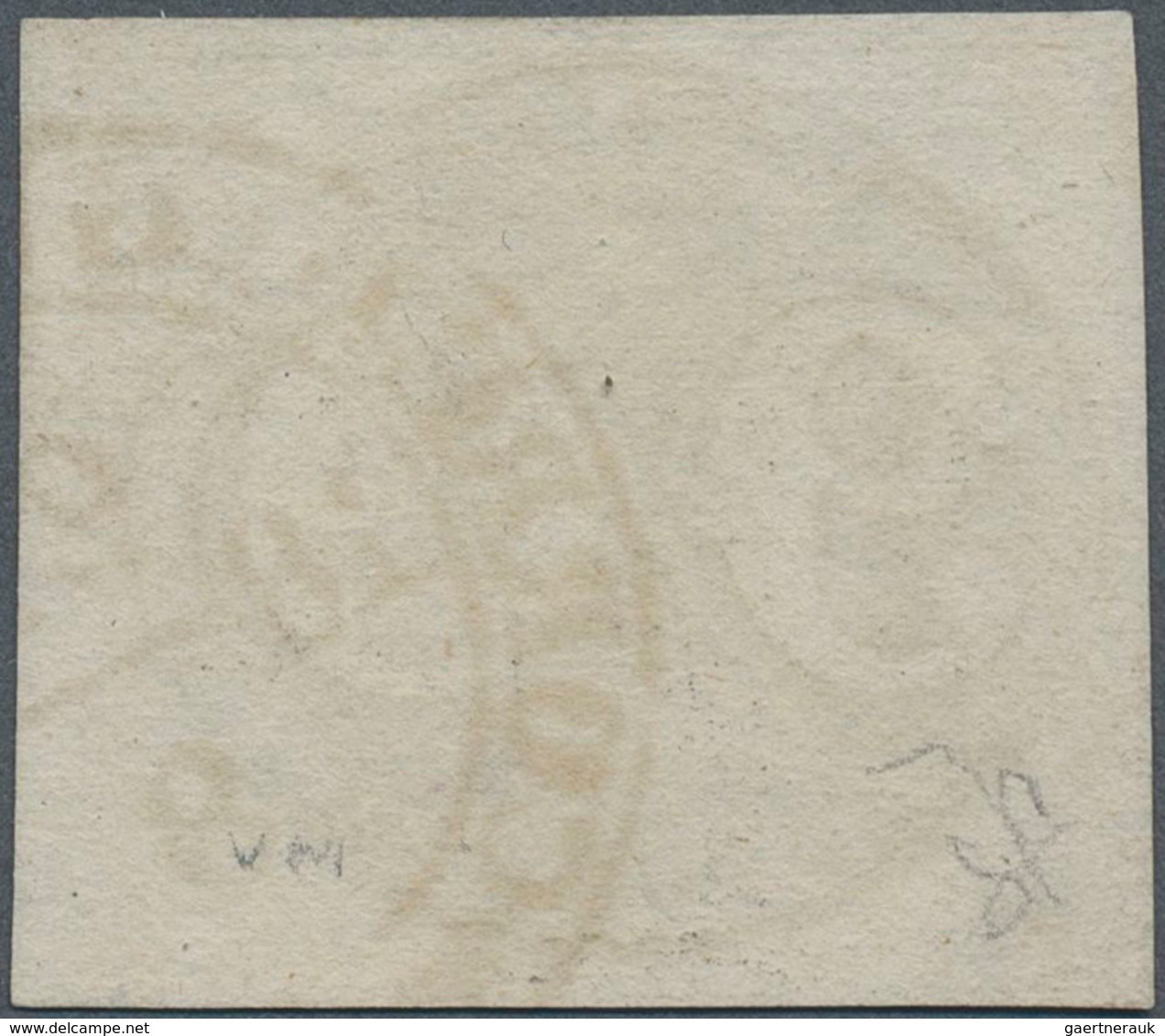 Brasilien: 1843, 90r. Black, Fresh Colour, Full Margins All Around, Neatly Oblit. By Double Circle " - Ungebraucht