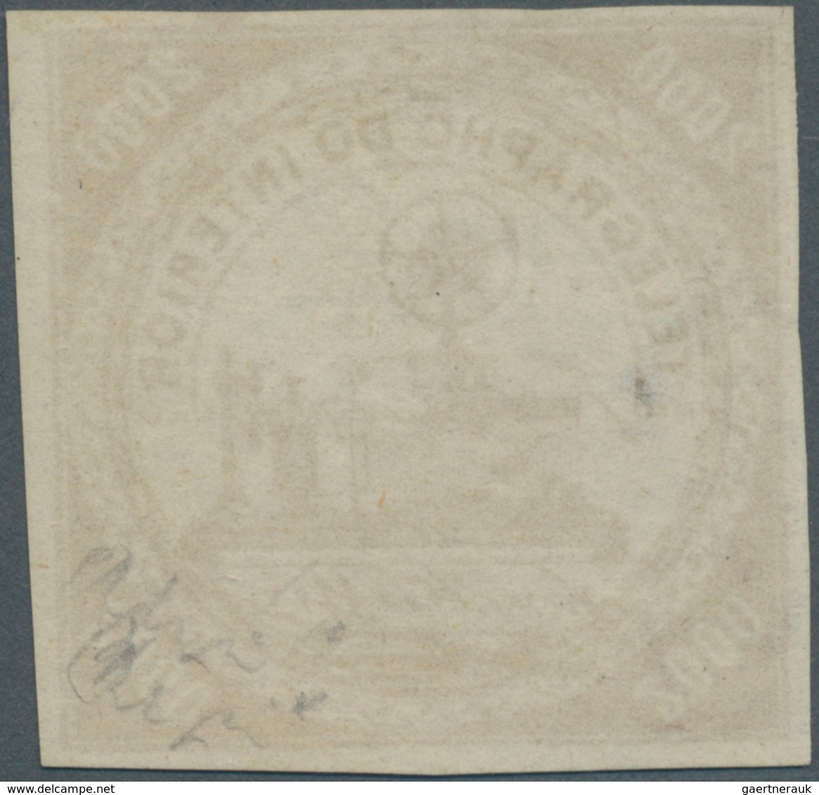 Brasilien - Telegrafenmarken: 1873, 2000r. Bistre, Wm "Lacroix Freres", Fresh Colour, Full Margins, - Télégraphes