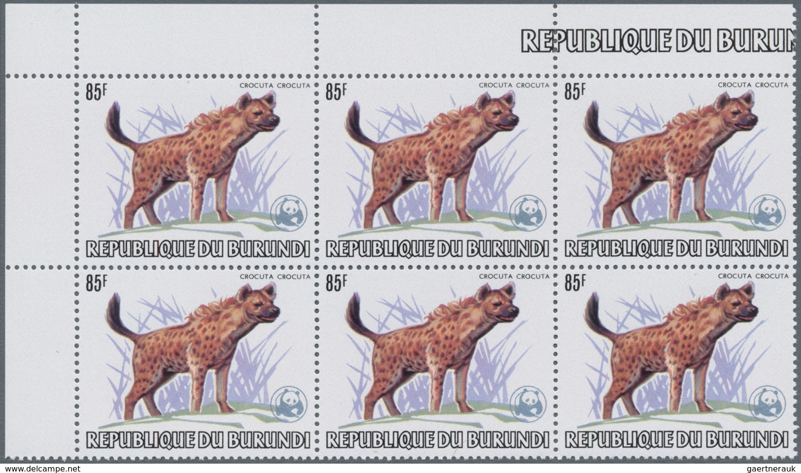 Burundi: 1983, African Wildlife Complete Set Of 13 From 2fr. To 85fr. (Lion, Giraffe, Rhinoceros, El - Autres & Non Classés