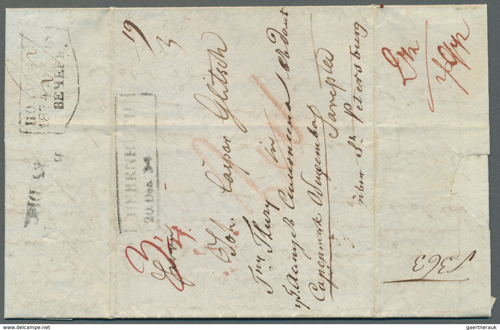 Canada - Vorphilatelie: 1834 (21 Aug) Missionary Letter From Hoffenthal (today Hopedale), Labrador, - ...-1851 Vorphilatelie