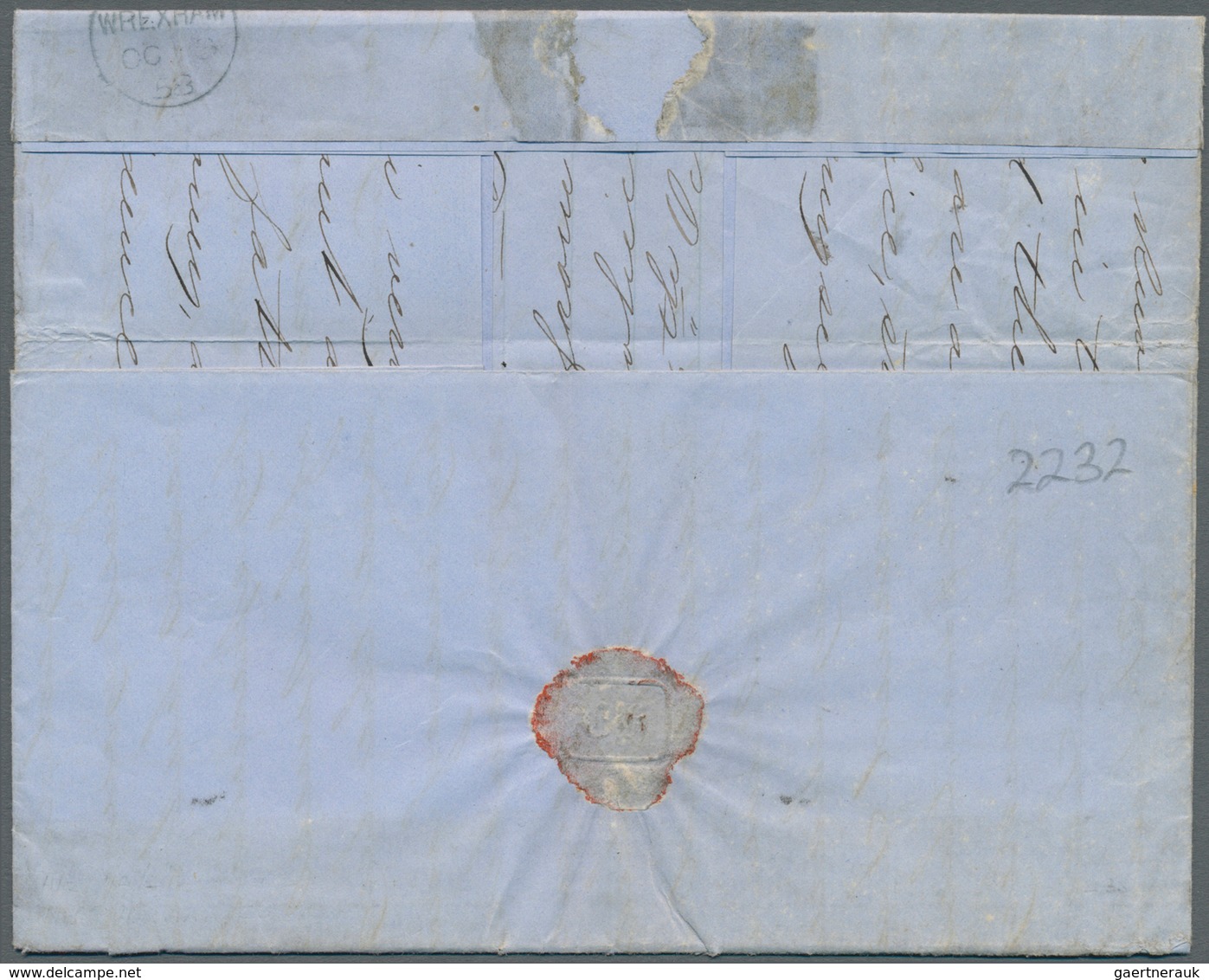 Cuba: 1858, Folded Letter From Havana (dated 14.09.) With Handwritten Endorsement "Per Mail Via N. Y - Sonstige & Ohne Zuordnung