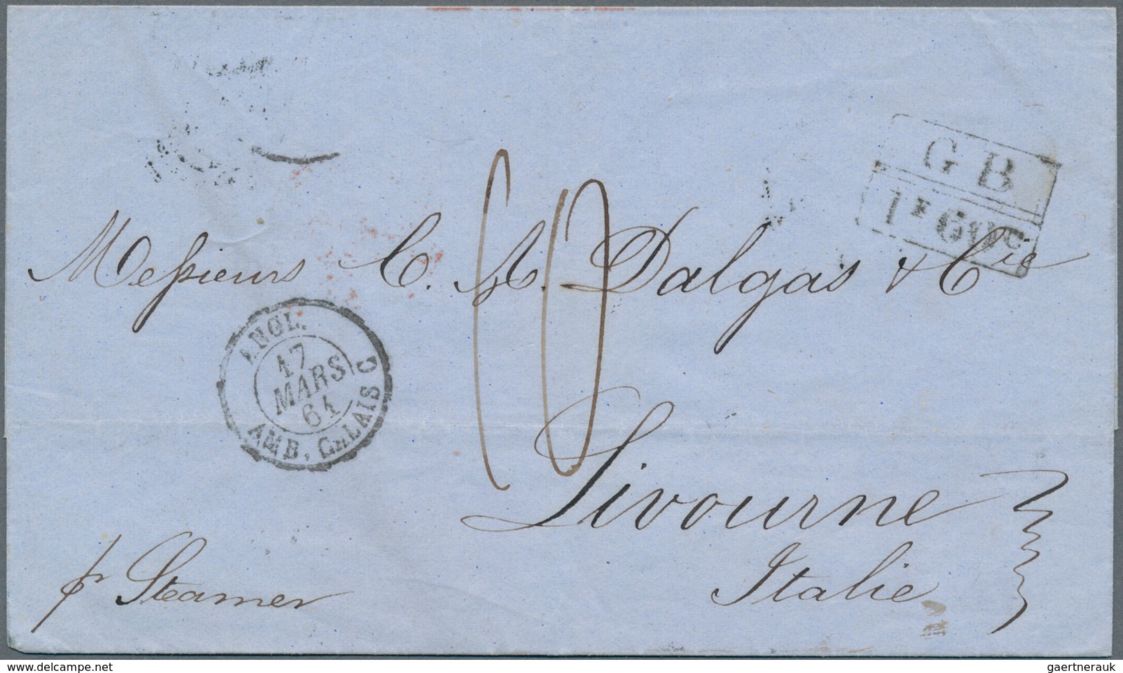 Dänisch-Westindien - Vorphilatelie: 1861, British Office: Folded Envelop Pmkd. "ST. THOMAS" FE 28 61 - Dänische Antillen (Westindien)