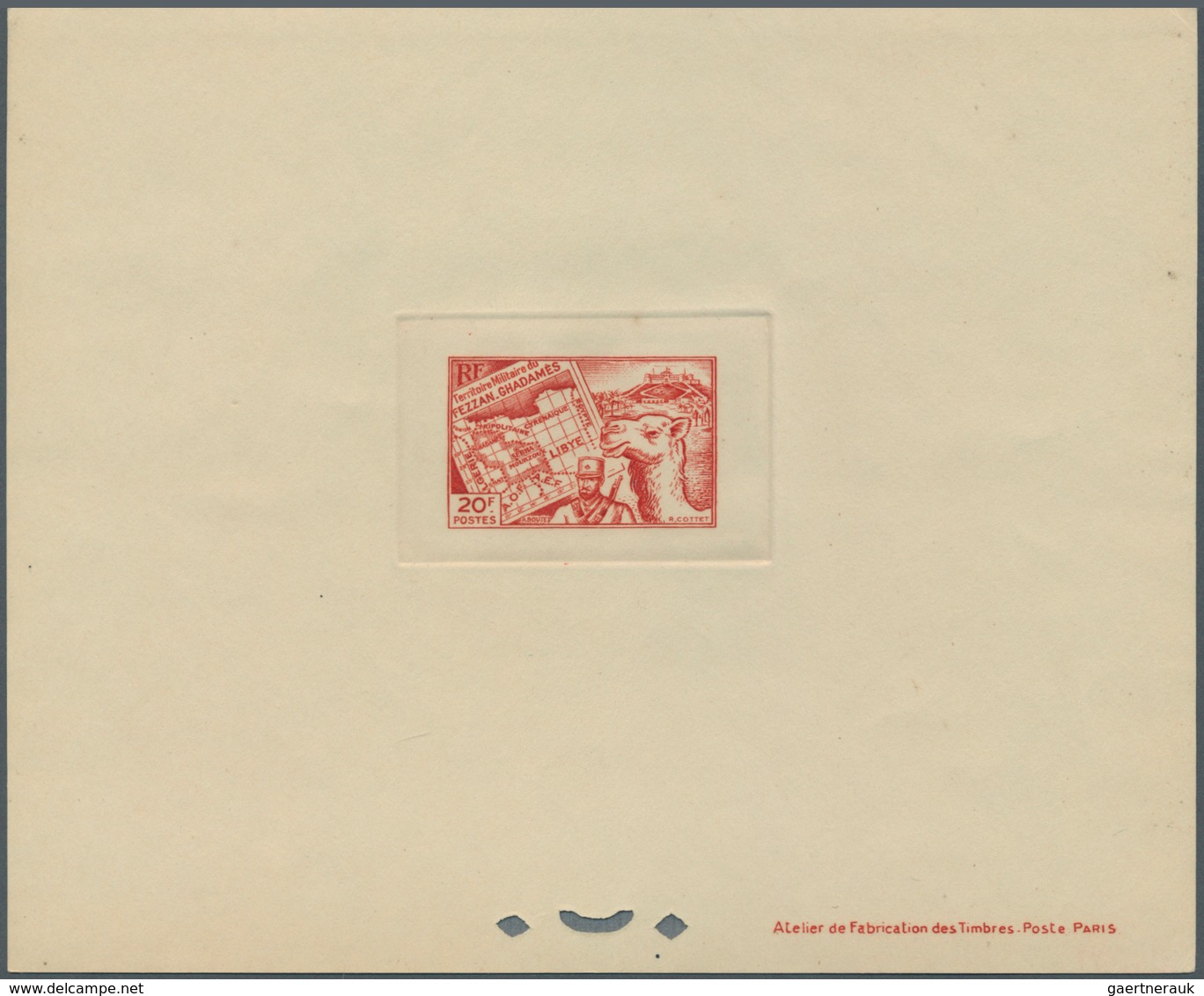 Fezzan: 1946, Definitives Pictorials, 10c. To 50fr., Complete Set Of 15 Values As Epreuve De Luxe. M - Briefe U. Dokumente