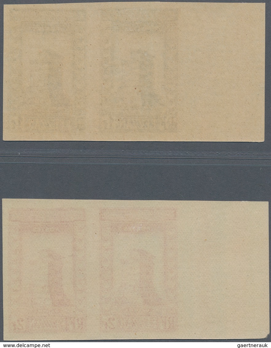 Fezzan: 1949, Definitives Pictorials/Officers, 1fr. To 50fr., Complete Set Of Eleven Values IMPERFOR - Lettres & Documents