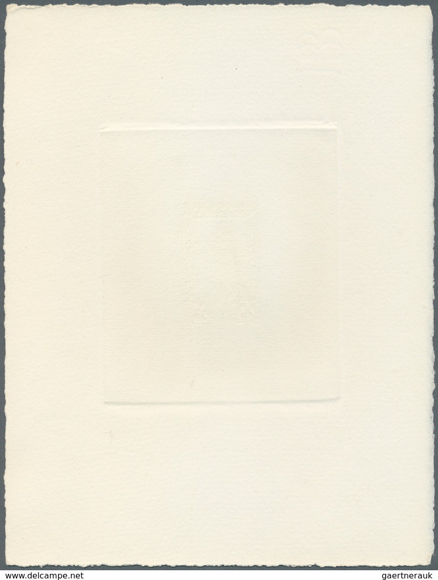 Fezzan: 1951, Charity Issue, 25fr. + 5fr. As Epreuve D'artiste In Slate, With Signature Munier. Maur - Briefe U. Dokumente