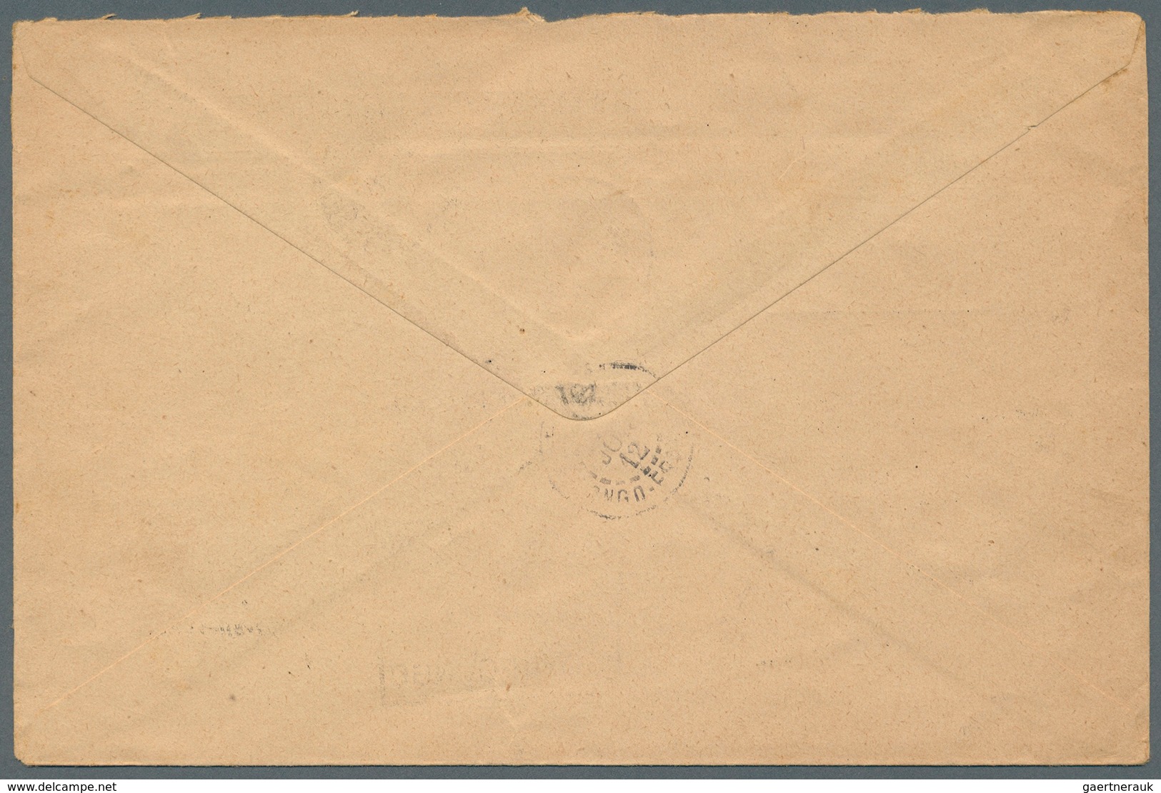 Französisch-Kongo: 1912. Stampless 'Avis D'Emission De Mandat-Poste Local' Envelope Headed 'Afrique - Ungebraucht