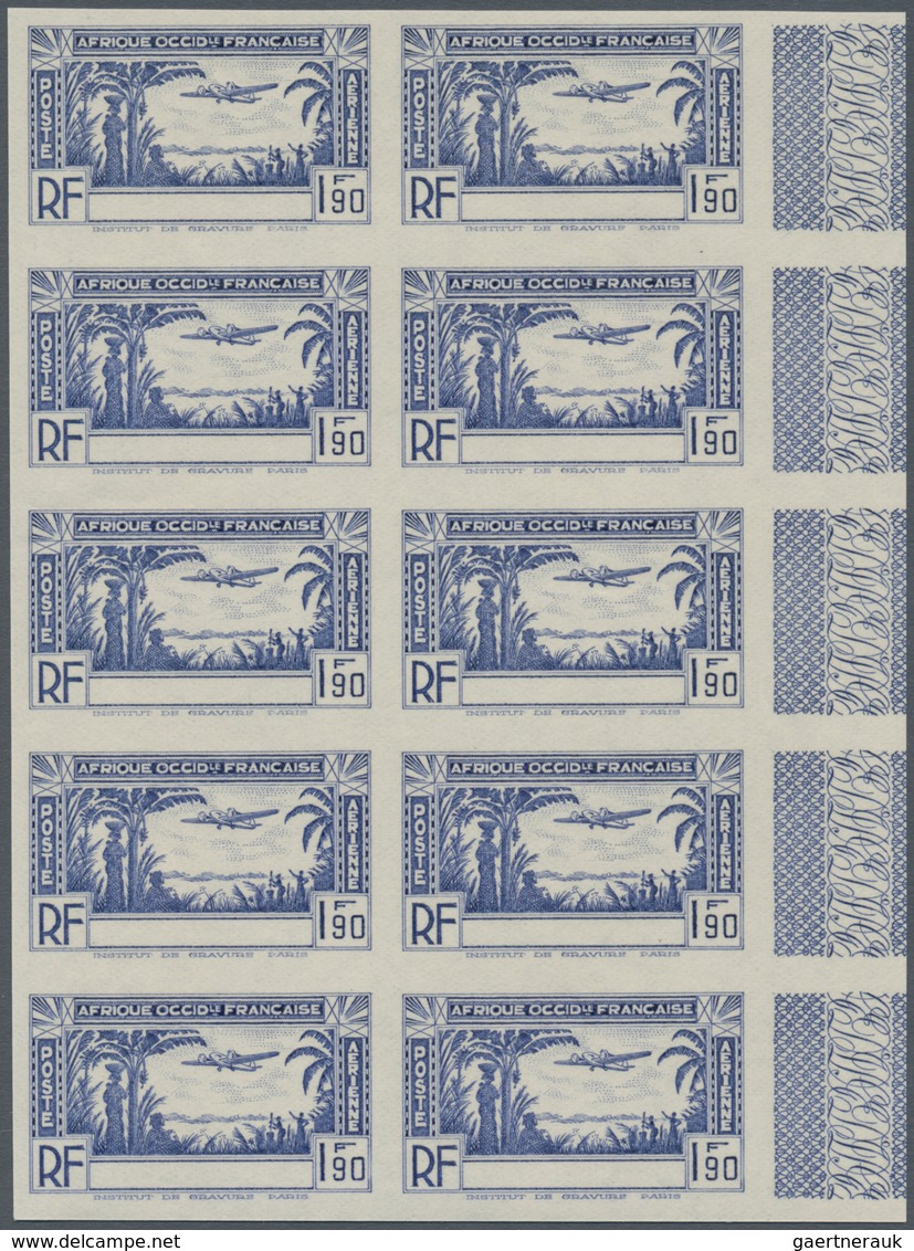 Französisch-Westafrika: 1940, Airmails, Omnibus Issue For Precursor States, 1.90fr. Ultramarine WITH - Autres & Non Classés