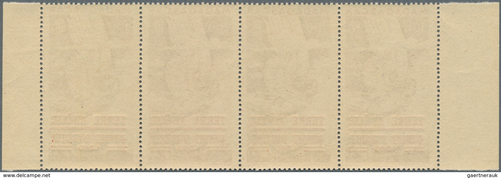 Französische Gebiete In Der Antarktis: 1948, Allegorie 200fr. With Red Opt. ‚TERRE ADELIE / DUMONT D - Lettres & Documents