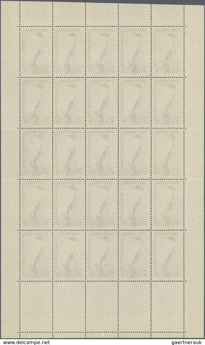 Französische Gebiete In Der Antarktis: 1959, Birds And Coat Of Arms Definitives Set Of Four In Compl - Lettres & Documents