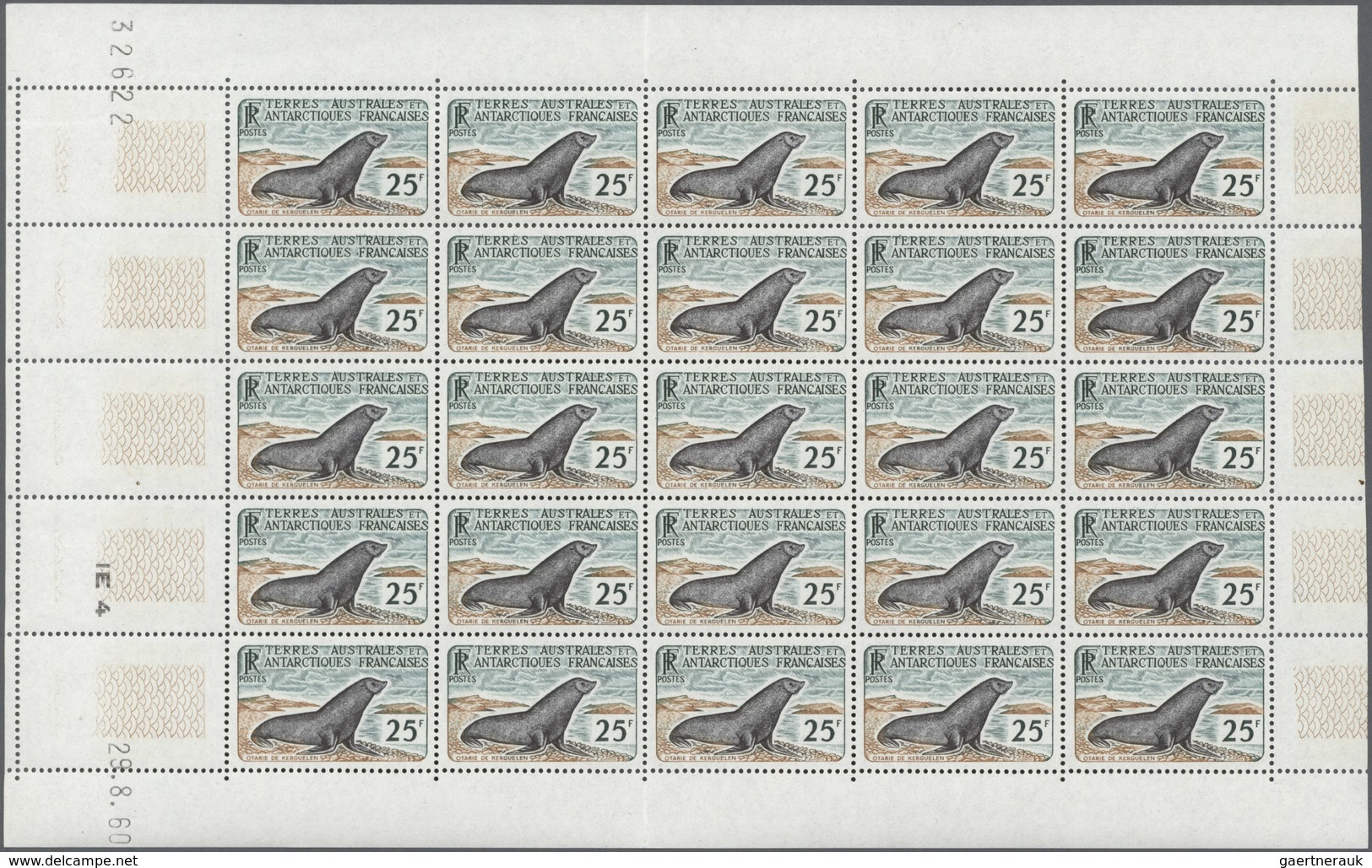 Französische Gebiete In Der Antarktis: 1960, Antarctic Animals (birds And Seals) Definitives Set Of - Lettres & Documents