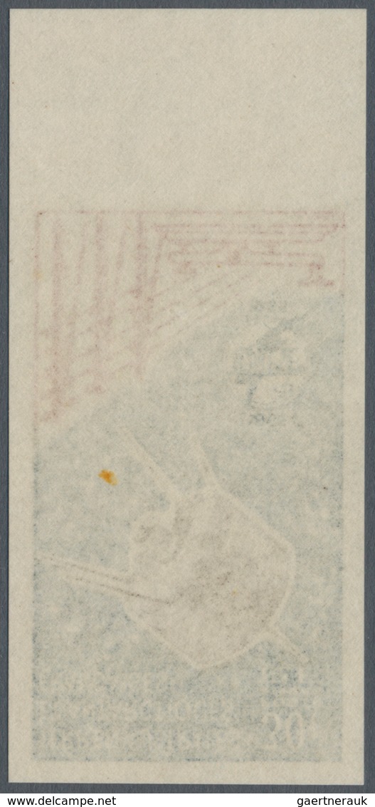 Französische Gebiete In Der Antarktis: 1965, 30fr. UIT IMPERFORATE, Bottom Marginal Copy, Unmounted - Briefe U. Dokumente