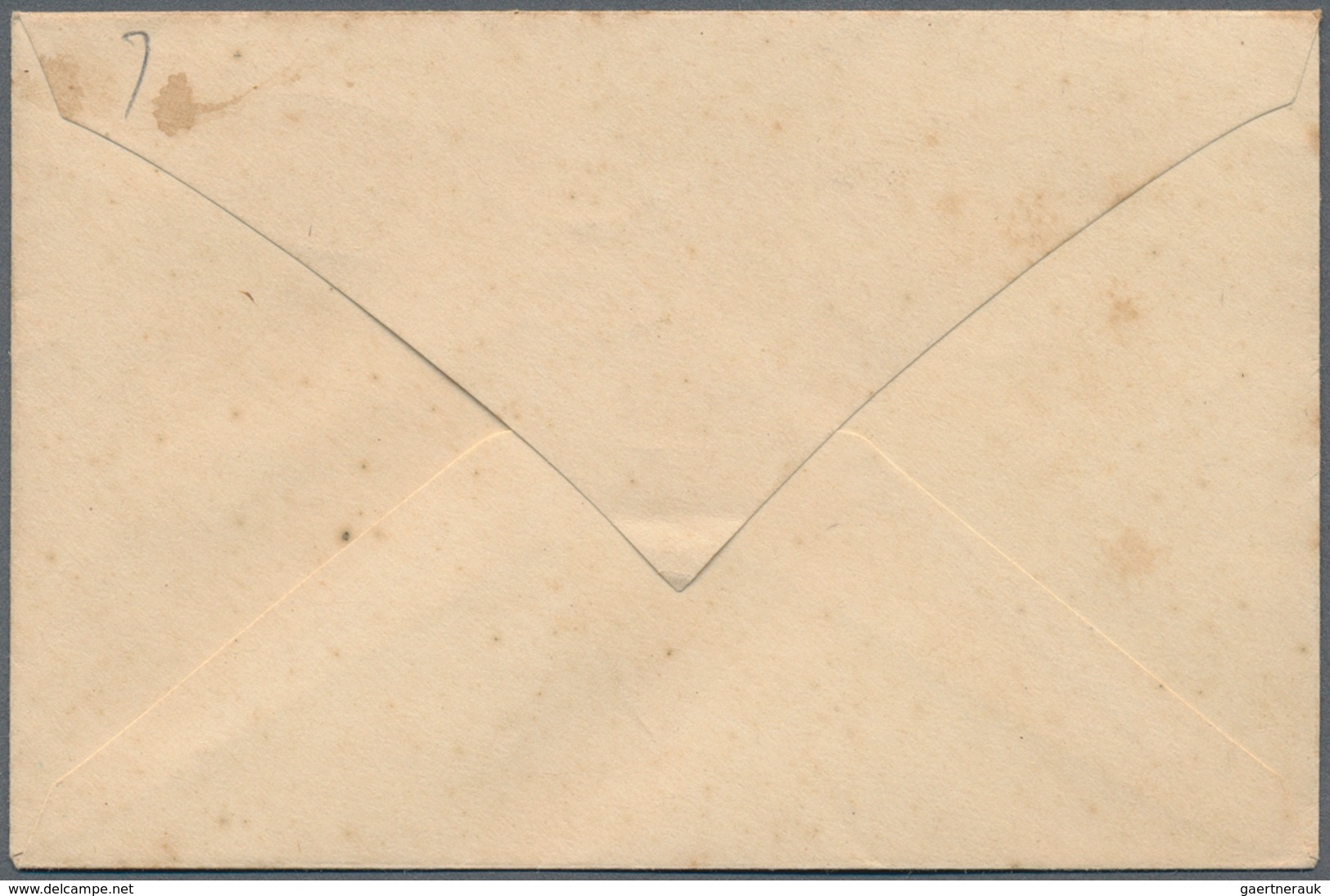 Gabun: 1916, 5 C Olive-grey/green "warrior", Postal Stationery Envelope, With Double Circle Dater CO - Neufs