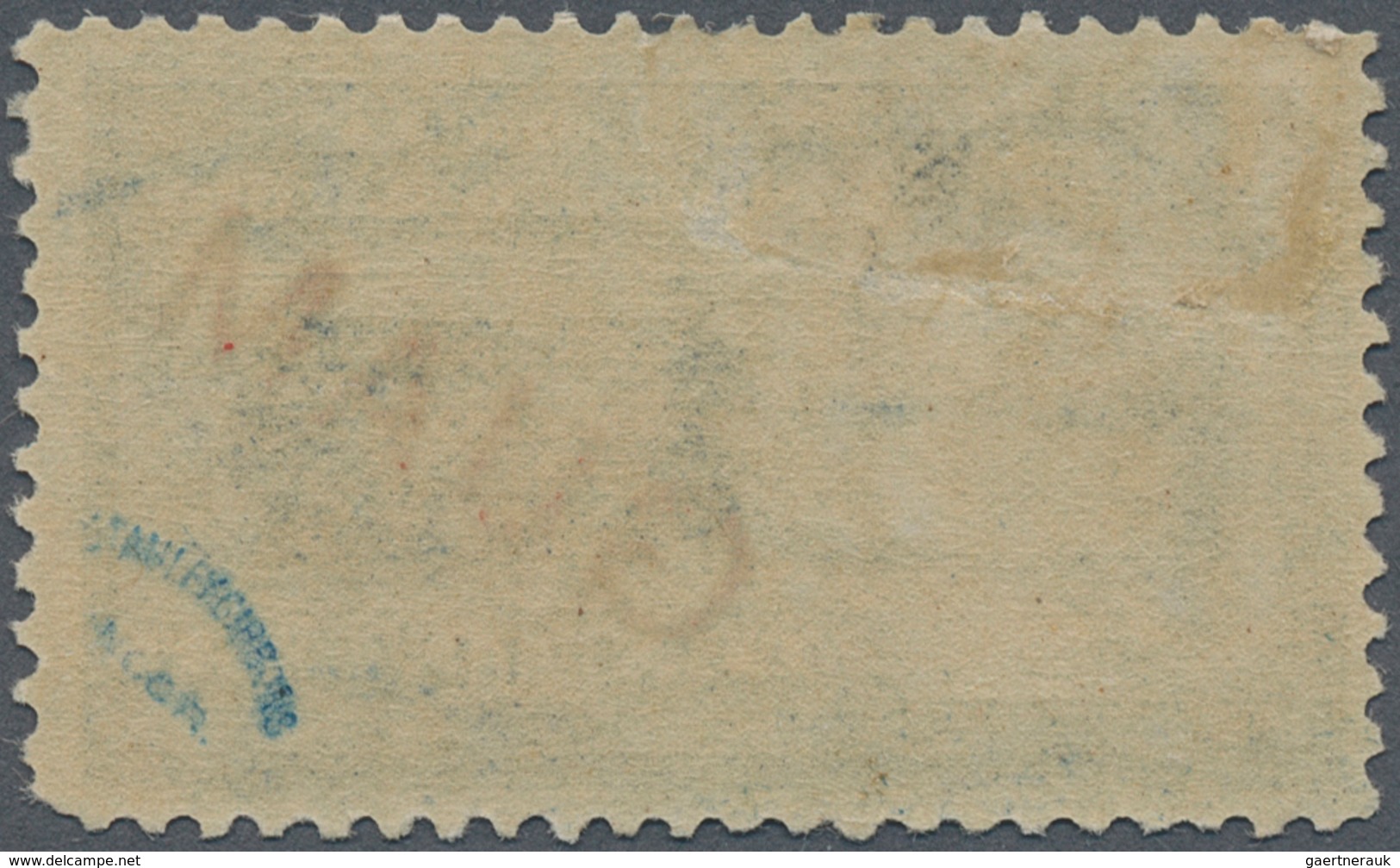 Guam: 1899, Special Delivery 10 C. Blue With Red Overprint "GUAM", Unused, Fine, Signed - Guam