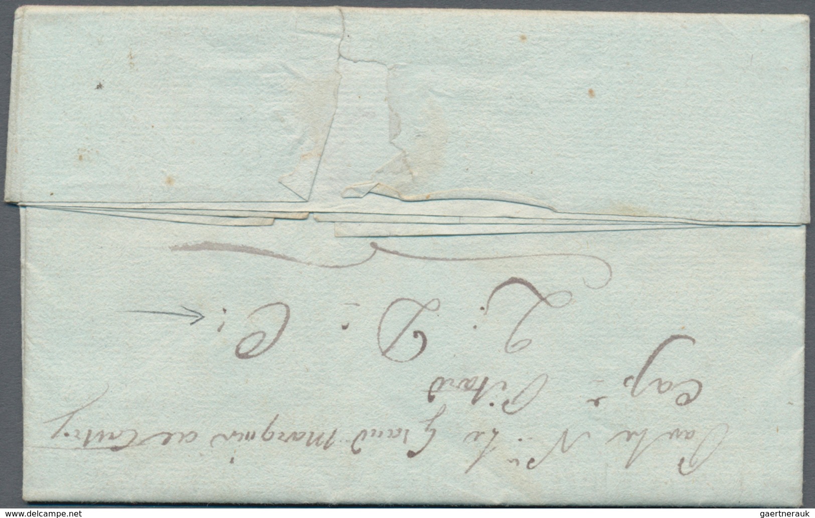 Haiti: 1784, Folded Letter From LE C AP With Small Bended, Somewhat Weak "COLONIES" Mark To Bordeaux - Haïti