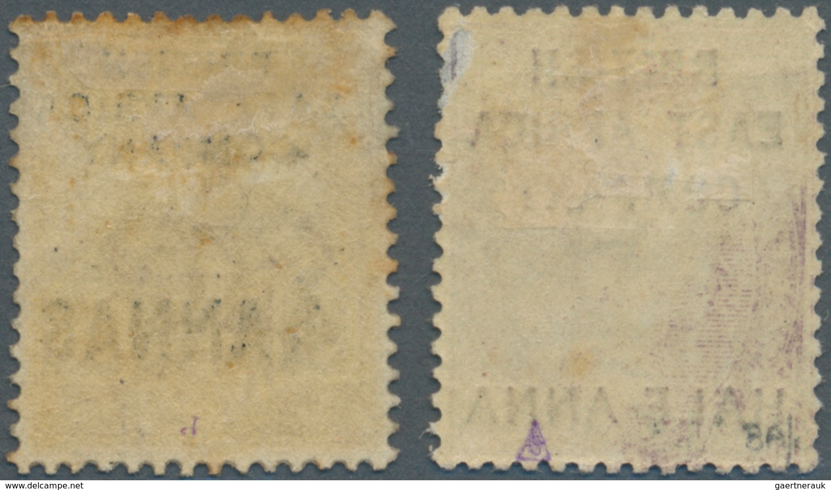 Kenia - Britisch Ostafrika Kompanie: 1890, Stamps Of Great Britain QV Optd. BRITISH EAST AFRICA COMP - Britisch-Ostafrika