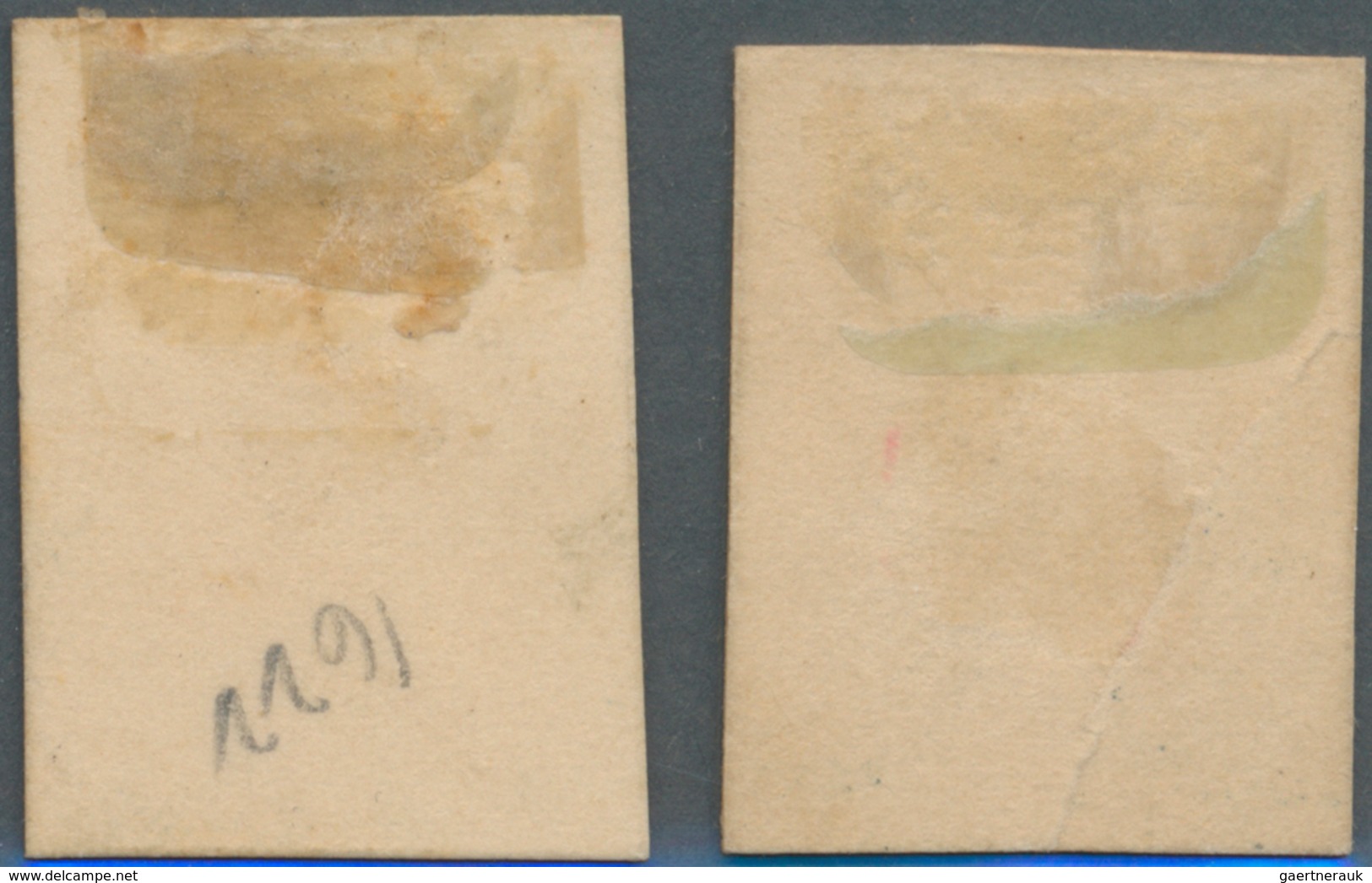 Kolumbien: 1904, 5 P. And 10 P. Proofs On Cardboard Paper, 5 P. Slight Crease, Very Scarce - Colombie