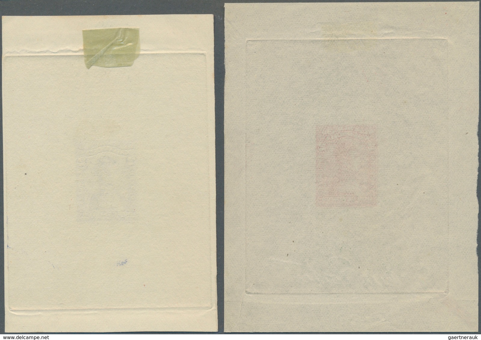 Kolumbien: 1917, Nerino 2 C. Single Die Proofs In Red Resp. Black By Perkins & Bacon, Scarce. - Kolumbien