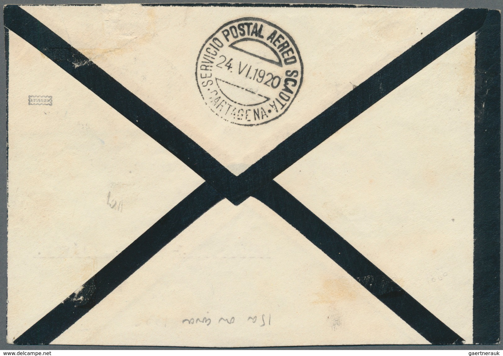 Kolumbien - Ausgaben Der Compania Colombiana De Navegacion Aérea: 1919, 10c. Vermilion Airmail Stamp - Colombie