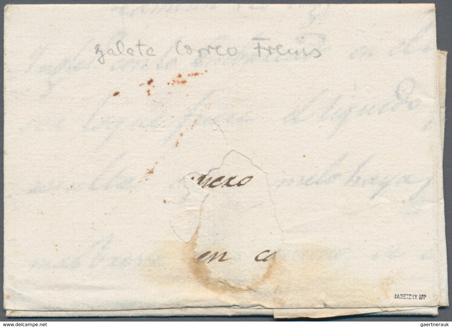 Mexiko: 1810, Entire Folded Letter W. Dateline "Vera Cruz Mayo 14 810" To Cadiz/Spain, Endorsed "Gol - Mexique